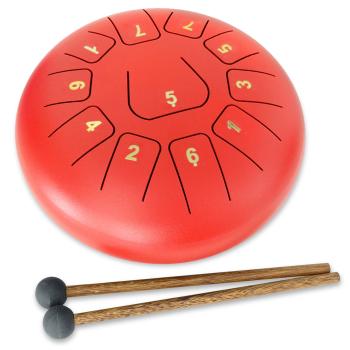 keepdrum Zungentrommel TD8RD Tongue Drum 11 Töne Rot