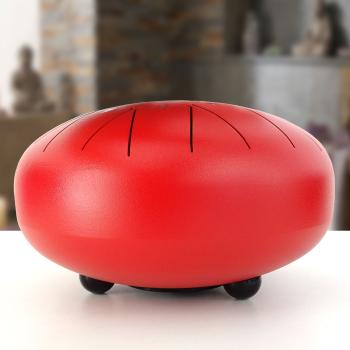 keepdrum Zungentrommel TD8RD-F Tongue Drum 11 Töne Rot F-Dur