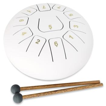 keepdrum Zungentrommel TD8WH Tongue Drum 11 Töne Weiss