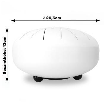 keepdrum Zungentrommel TD8WH-F Tongue Drum 11 Töne Weiss F-Dur