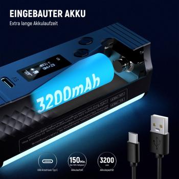 Neewer Dauerlicht TL98C magnetisches RGB Hand-Stablicht mit Netzteil