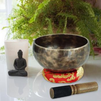 keepdrum Tibetische Bronze-Klangschale 12 cm