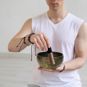 keepdrum Tibetische Bronze-Klangschalen Set mit Zubehör