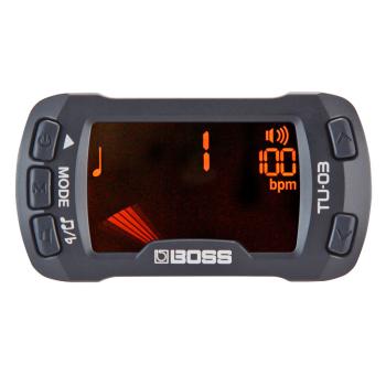 Boss TU-03 Clip-On Tuner mit Mikrofasertuch