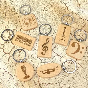 keepdrum Schlüsselanhänger Rund mit Snare Motiv