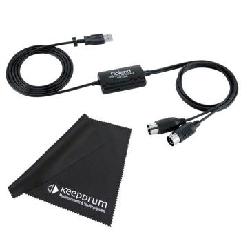 Roland UM-One MkII Kabel mit Mikrofasertuch