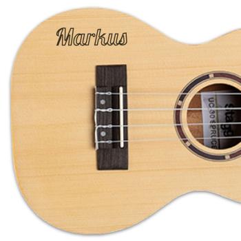 Stagg Ukulele US-30 Sopran-Ukulele mit personalisierter Gravur