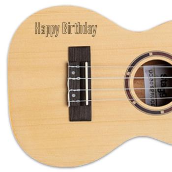 Stagg Ukulele US-30 Sopran-Ukulele mit personalisierter Gravur