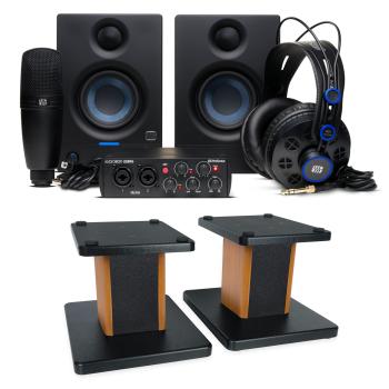 Presonus Recording-Set Audiobox 96k Complete Bundle mit Boxenständern RW