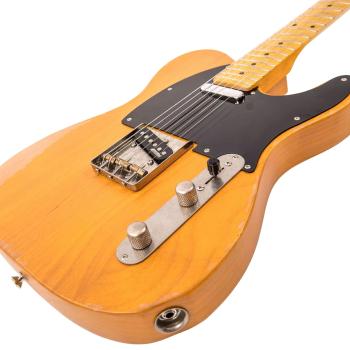 Vintage E-Gitarre V52MRBS Icon Distressed mit Tasche und Kabel