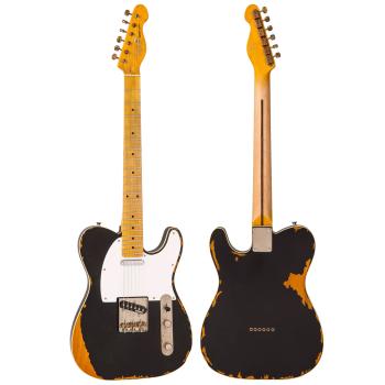 Vintage E-Gitarre V59MRBK Icon Distressed Black