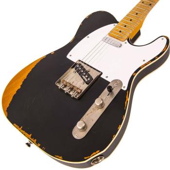 Vintage E-Gitarre V59MRBK Icon Distressed Black