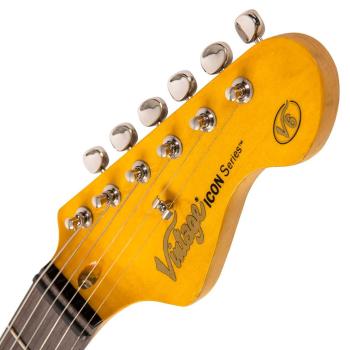 Vintage E-Gitarre V6MRLB Icon Distressed Laguna Blue