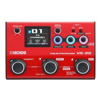 Boss VE-22 Multi-Effektgerät für Gesang mit XLR-Kabel