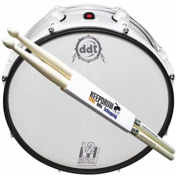 DDT Velocity 10 2PLY Mesh Head mit Schlagzeugstöcke 1 Paar