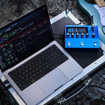 Boss Multieffektgerät VG-800 mit Gitarrentonabnehmer und Kabel