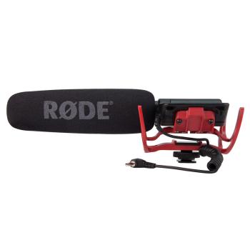 Rode VideoMic Rycote mit Kopfhörer