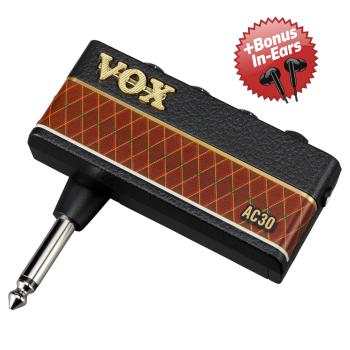 Vox Kopfhörer-Verstärker für Gitarre amPlug 3 AC-30 + Bonus In-Ear Kopfhörer