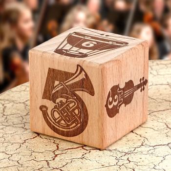 keepdrum Musikwürfel Klassik Geschenkidee 4cm