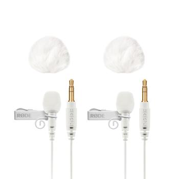 Rode Wireless GO Gen 3 mit 2x Lavalier GO WH und 2x WS05WH