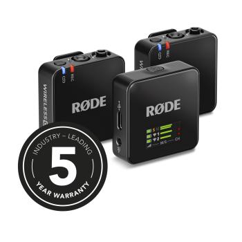 Rode Wireless GO Gen 3 mit 2x Lavalier GO WH und 2x WS05WH