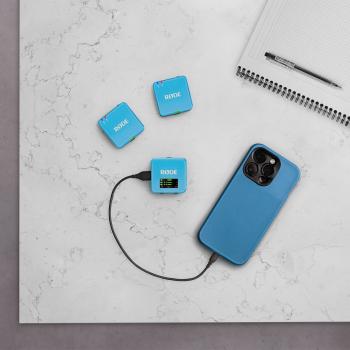 Rode Mikrofon-Funksystem Wireless GO Gen 3 Blau Interview Set 1