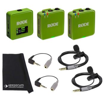 Rode Wireless GO Gen 3 Grün mit 2x Smartlav und 2x SC3