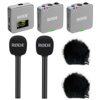 Rode Mikrofon-Funksystem Wireless GO Gen 3 Grau Interview Set 2 BK