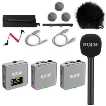 Rode Mikrofon-Funksystem Wireless GO Gen 3 Grau Interview Set 1 BK