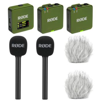 Rode Mikrofon-Funksystem Wireless GO Gen 3 Moss Khaki Interview Set 2