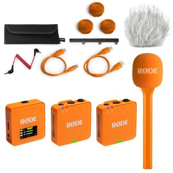 Rode Mikrofon-Funksystem Wireless GO Gen 3 Interview Set Orange