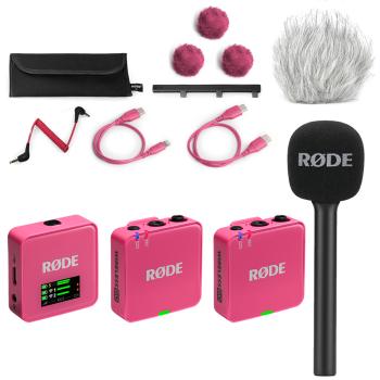 Rode Mikrofon-Funksystem Wireless GO Gen 3 Pink Interview Set 1