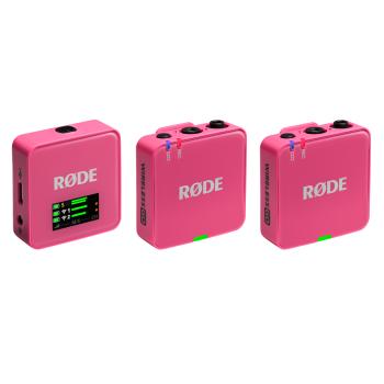 Rode Wireless GO Gen 3 Pink mit 2x Lavalier GO und 2x WS05