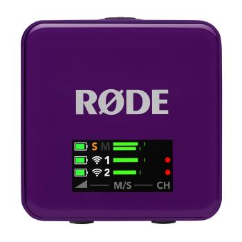 Rode Wireless GO Gen 3 Lila mit 2x Lavalier GO und 2x WS05