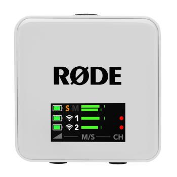 Rode Mikrofon-Funksystem Wireless GO Gen 3 Weiss mit Tuch