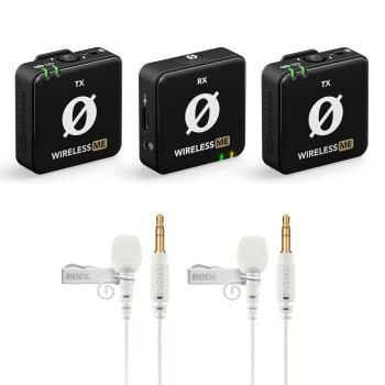 Rode Wireless ME Dual mit 2x Lavalier GO Weiss