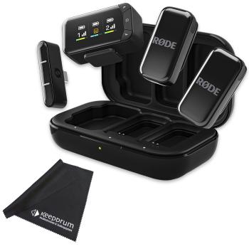 Rode Wireless Micro Camera Kit Mikrofon-System mit Mikrofasertuch