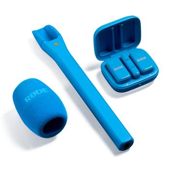 Rode Mikrofon-Funksystem Wireless Micro USB-C Interview Set Blau
