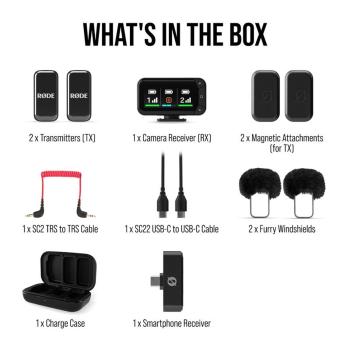 Rode Wireless Micro Camera Kit Mikrofon-System mit Ladegerät