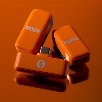 Rode Wireless Micro Mikrofon-System USB-C Orange mit Netzteil