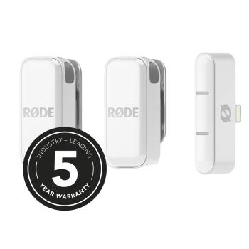 Rode Wireless Micro Drahtloses Mikrofon Lightning Weiss mit Soft-Case