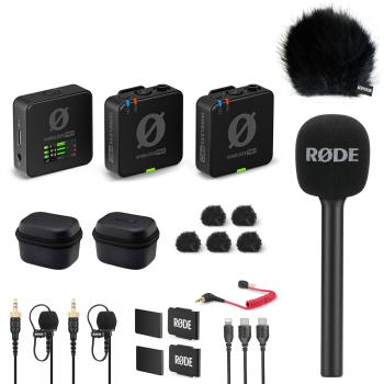 Rode Wireless Pro Mikrofon-Set mit Handadapter und Windschutz