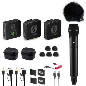 Rode Wireless Pro Mikrofon-Set mit Handmikrofon und Windschutz
