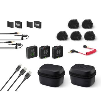 Rode Wireless Pro Mikrofon-Set mit Handadapter und Fell-Windschutz