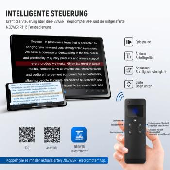 Neewer Teleprompter X-17 II für Content-Creator