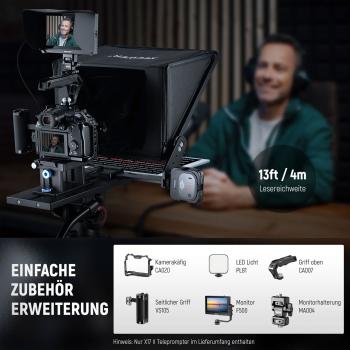 Neewer Teleprompter X-17 II für Content-Creator mit Tuch