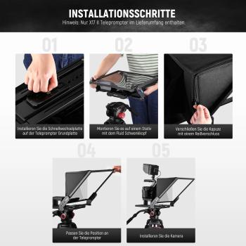 Neewer Teleprompter X-17 II für Content-Creator