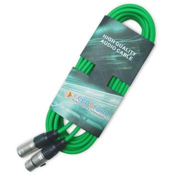 keepdrum Mikrofonkabel Set XLR 3-polig Länge 10m in 7 Farben
