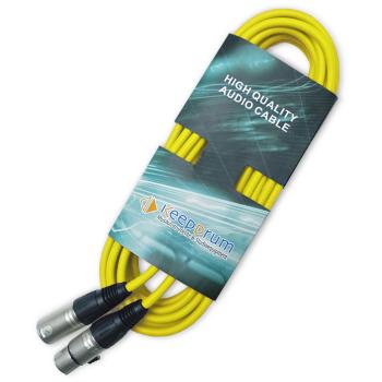 keepdrum Mikrofonkabel Set XLR 3-polig Länge 10m in 7 Farben