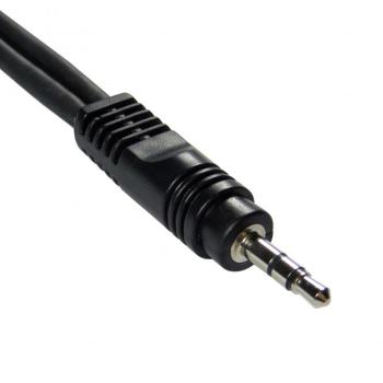 keepdrum YC006 Y-Adapter Klinke Splitter 2x Buchse 6,35mm - 1x Miniklinke-Stecker 3,5mm